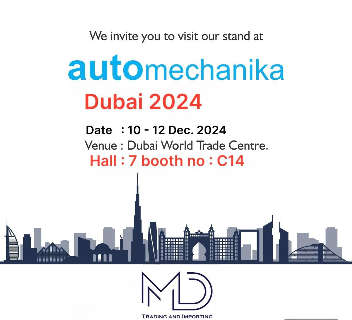 MDTrades Announces Participation in Automechanika Dubai 2024